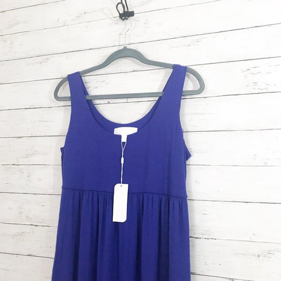 Superfoxx Blue Knit Tank Knee Length Dress - LP - Picture 3 of 6